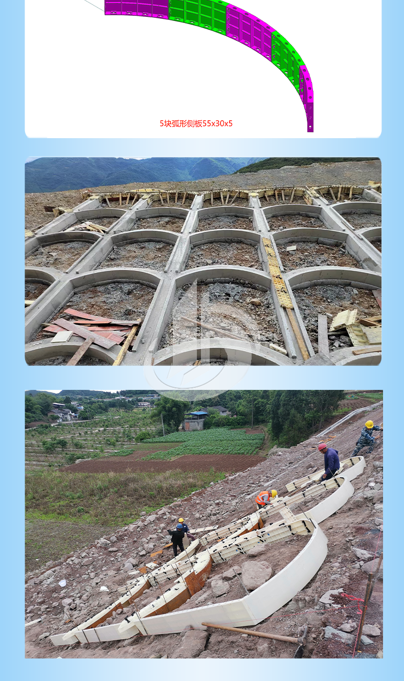 1108-固安-四川R1.67m护坡拱形模板_03